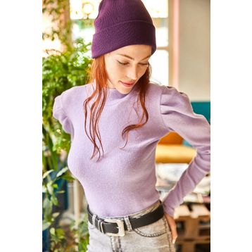 Olalook BLZ-19001595 Lila Kadın Bluz