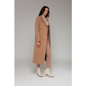 Olcay 3771 Camel Pelerin Apolet Detaylı Kadın Kaban