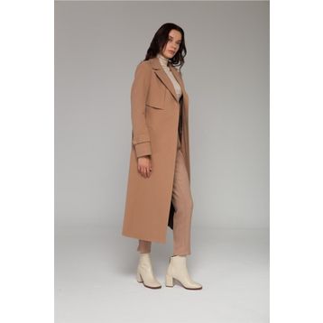 Olcay 3771 Camel Pelerin Apolet Detaylı Kadın Kaban