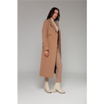 Olcay 3771 Camel Pelerin Apolet Detaylı Kadın Kaban
