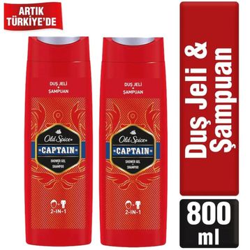 Old Spice Captain 2x400 ml Duş Jeli