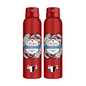 Old Spice Wolfthorn 2x150 ml Sprey Deodorant