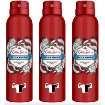 Old Spice Wolfthorn 3x150 ml Sprey Deodorant