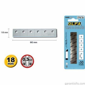 Olfa CTB-30 30'lu Maket Bıçağı Yedeği