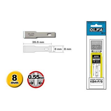 Olfa KB4-F/5 5'li Maket Bıçağı Yedeği