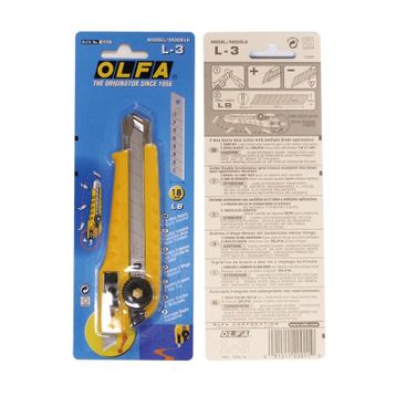Olfa L-3 Çift Yönlü Kullanılabilir Geniş Maket Bıçağı