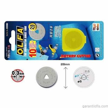 Olfa RB28-10 10'lu Maket Bıçağı Yedeği