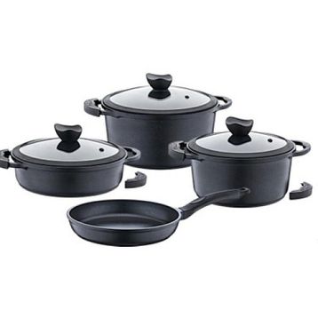 Olika Palladium Siyah PRE704 Tencere Seti