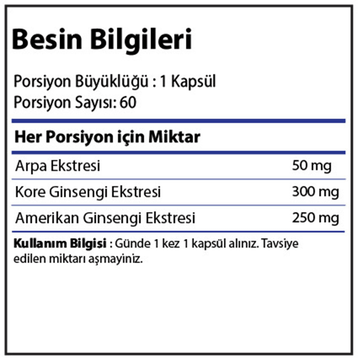 Olimp Platinum Ginseng 60 Kapsül