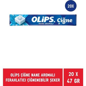 Olips 47 gr Çiğne Nane Aromalı Ferahlatıcı Çiğnenebilir Şeker (20 adet)