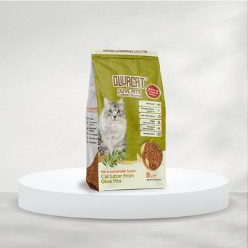 Oliva Cat Zeytin Çekirdeğinden Üretilen Aktif Karbonlu Doğal Tozsuz 8 lt Kedi Kumu