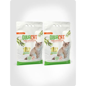 Oliva Cat Zeytin Çekirdeğinden Üretilen Doğal Tozsuz 14 lt Kedi Kumu