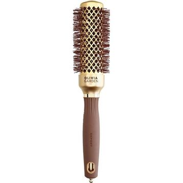 Olivia Garden Altın ve Kahverengi 35 Expert Blowout Shine Wavy Bristles Saç Fırçası