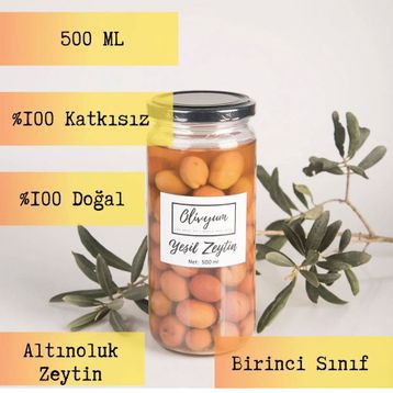 Olivyum 500 ml Yeşil Zeytin