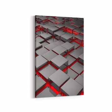 Olla 10053D Abstract 3 Boyut Görsel Dikey 20x30 cm Kanvas Tablo