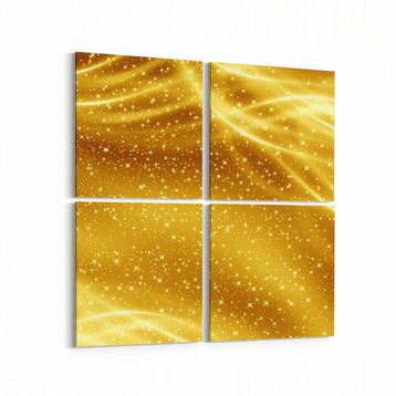 Olla 10071K4 Abstract Görsel Kare 4 Parça 65x65 cm Kanvas Tablo