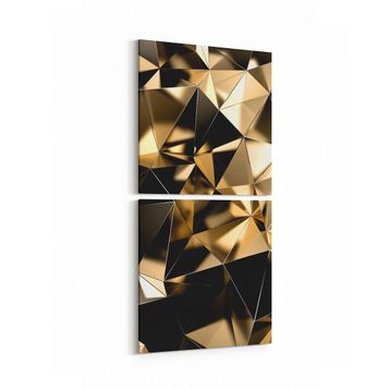 Olla 10104K2D Abstract Görsel Kare 2 Parça Dikey 30x65 cm Kanvas Tablo