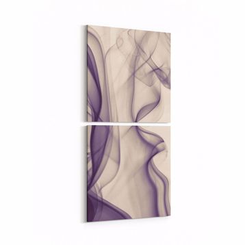 Olla 10154K2D Abstract Görsel Kare 2 Parça Dikey 30x65 cm Kanvas Tablo