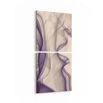 Olla 10154K2D Abstract Görsel Kare 2 Parça Dikey 30x65 cm Kanvas Tablo