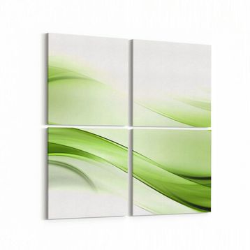 Olla 10156K4 Abstract Görsel Kare 4 Parça 65x65 cm Kanvas Tablo