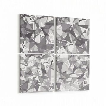Olla 10167K4 Abstract Görsel Kare 4 Parça 65x65 cm Kanvas Tablo