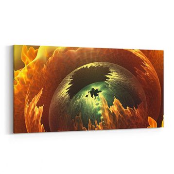 Olla 10285YD Abstract Görsel Yatay Dar 60x30 cm Kanvas Tablo
