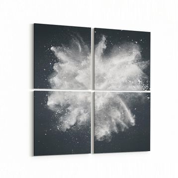 Olla 10335K4 Abstract Görsel Kare 4 Parça 65x65 cm Kanvas Tablo