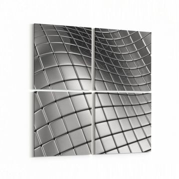 Olla 10348K4 Abstract Görsel Kare 4 Parça 65x65 cm Kanvas Tablo