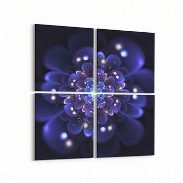 Olla 10368K4 Abstract Görsel Kare 4 Parça 65x65 cm Kanvas Tablo