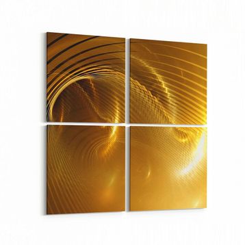 Olla 10369K4 Abstract Görsel Kare 4 Parça 65x65 cm Kanvas Tablo