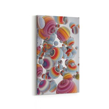 Olla 10392DD Abstract Görsel Dikey Dar 30x60 cm Kanvas Tablo