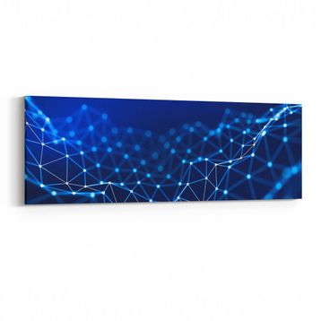 Olla 10398YI Abstract Görsel Yatay İnce 90x30 cm Kanvas Tablo