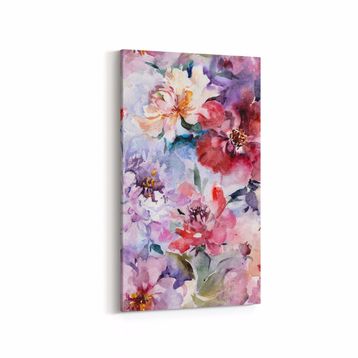 Olla 11573DD Çiçek Görseli Dikey Dar 30x60 cm Kanvas Tablo