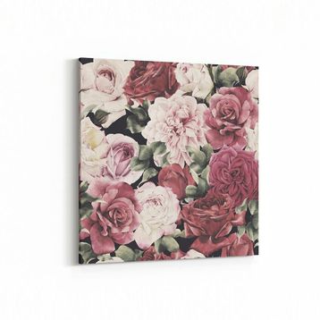 Olla 11624K Çiçek Görseli Kare 25x25 cm Kanvas Tablo