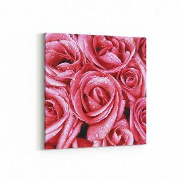 Olla 11640K Çiçek Görseli Kare 25x25 cm Kanvas Tablo