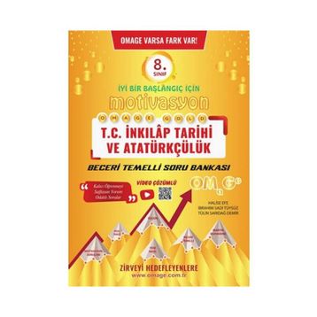Omage Yayınları 8. Sınıf Omage Motivasyon T.C. İnkılap Tarihi ve Atatürkçülük Soru Bankası