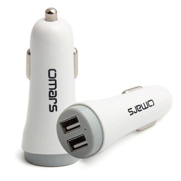 Omars 4.8A Çift USB Çıkışlı Araç Şarj Cihazı