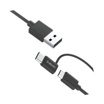 Omars İkisi Bir Arada Type-C Micro USB Şarj ve 1.2 mt Data Kablosu