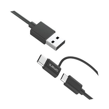 Omars İkisi Bir Arada Type-C Micro USB Şarj ve 1.2 mt Data Kablosu