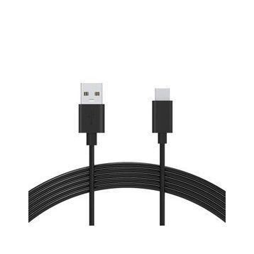 Omars Siyah USB Type-C 3A Şarj ve Data Kablosu