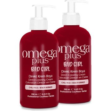 Omega Plus Bad Girl Biber Kırmızısı 2x250 ml Saç Boyası
