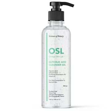 Omega Skin Lab Glikolik Asit İçeren 200 ml Temizleyici Jel