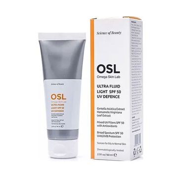 Omega Skin Lab Ultra Fluid Light SPF50 50 ml UV Defence Yağlı Ciltler İçin Güneş Koruyucu Krem