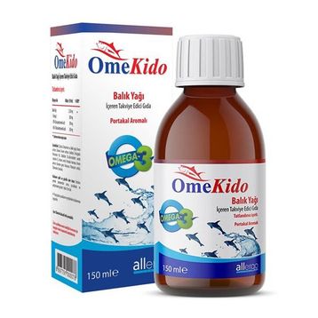 Omekido Portakal Aromalı 150 ml Takviye Balık Yağı