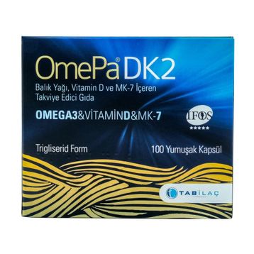 OmePa DK2 Omega 3 Vitamin D MK-7 100 Kapsül