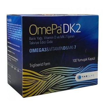 OmePa DK2 Omega 3 Vitamin D MK-7 100 Kapsül