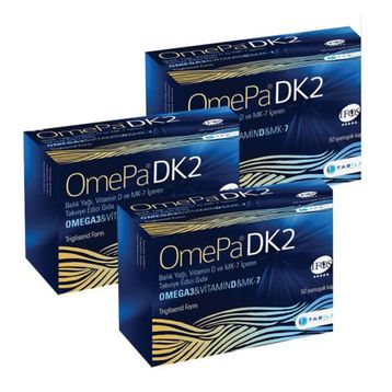 OmePa DK2 Omega 3 Vitamin D MK-7 3x50 Kapsül