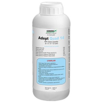 Omex 1 L Adept Quad 14 Kalsiyumlu NPK Gübre Çözeltisi