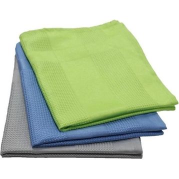 Omniclean 3'lü 40x70 cm Paket Sihirli Mikrofiber Cam ve Genel Temizlik Bezi
