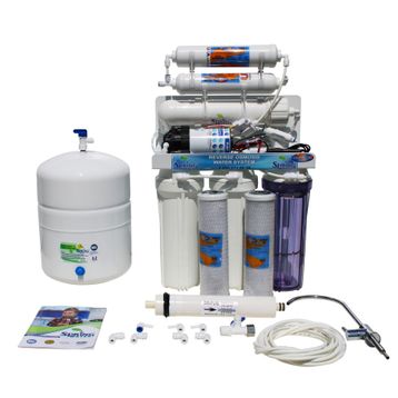Omnipure 8 lt Ters Ozmoz Premium Filtreli Açık Kasa Pompalı Su Arıtma Cihazı